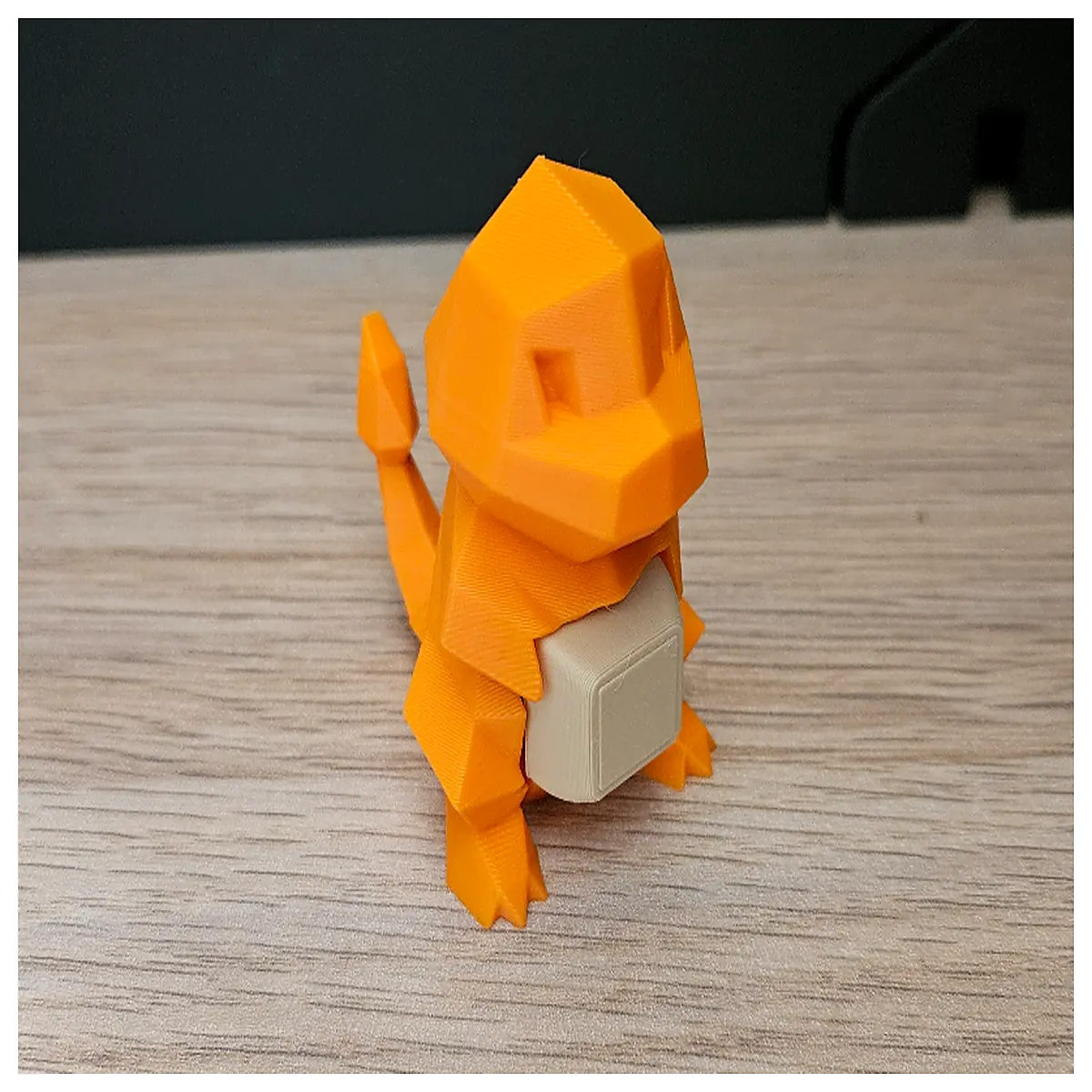 cute low poly fire dragon mechanical pencil pusher stress relief desk toy fidget gadget for kids office