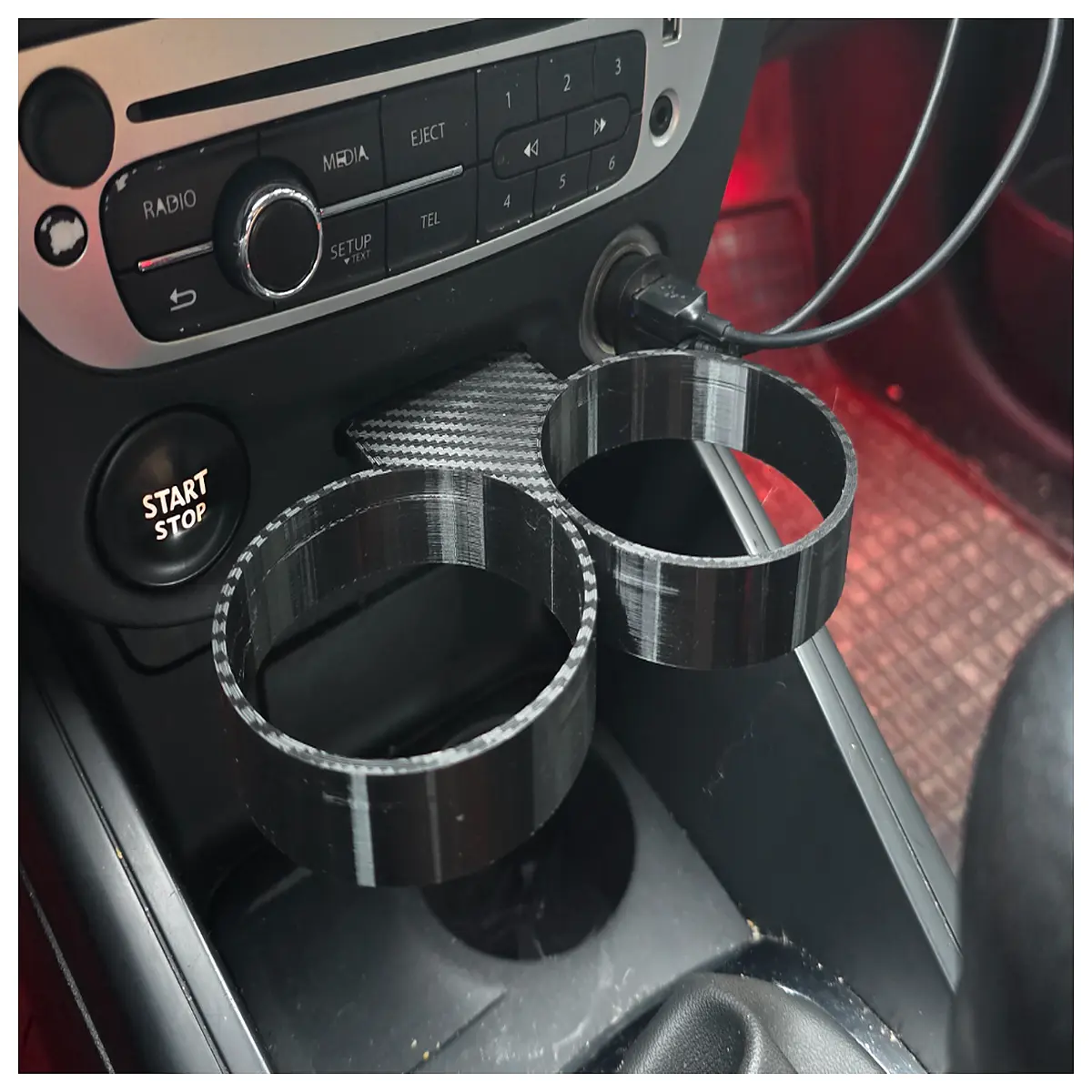 megane 3 cup holder insert organizer console storage tray accessory