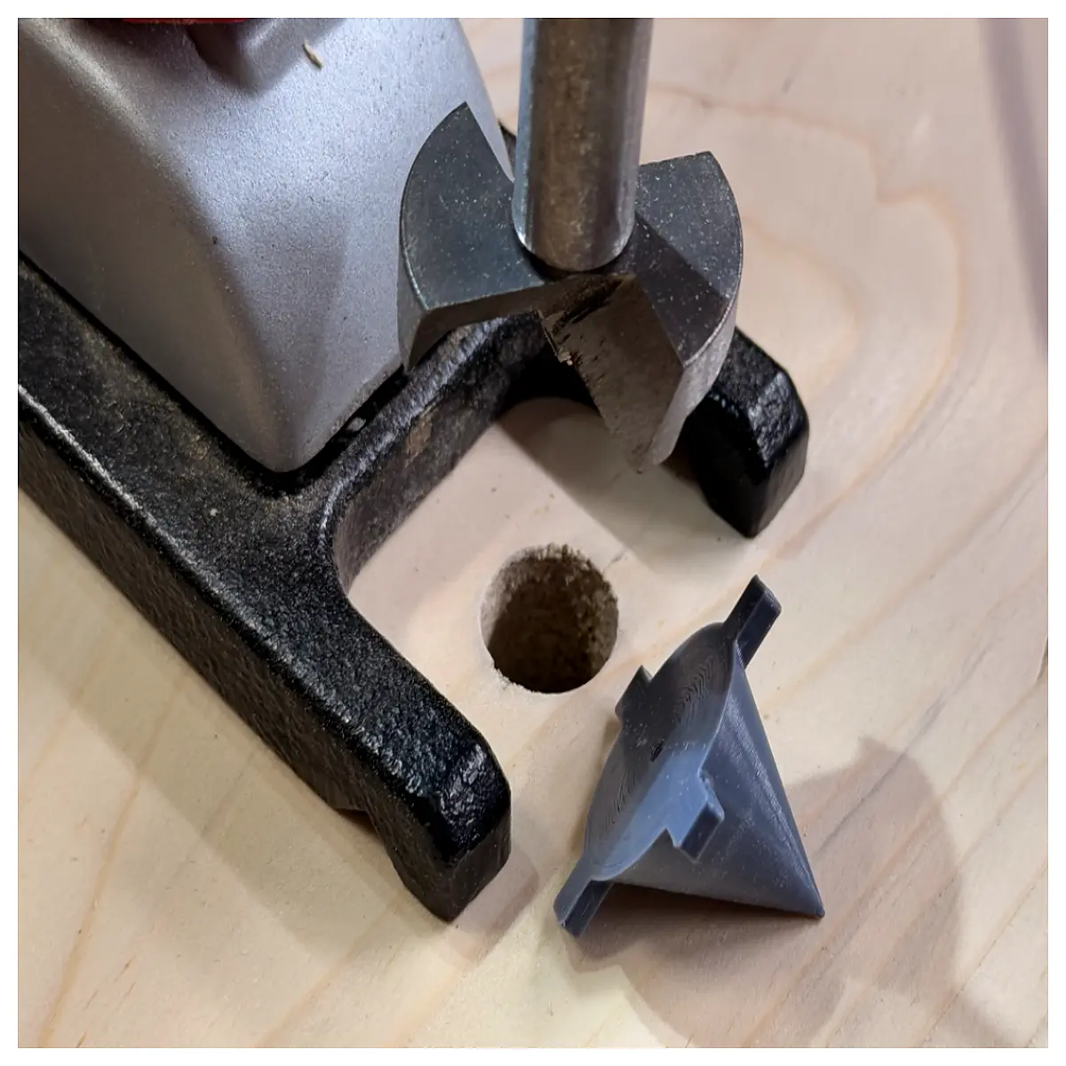 center punch locator tool for drilling accurate hole spacing alignment jig