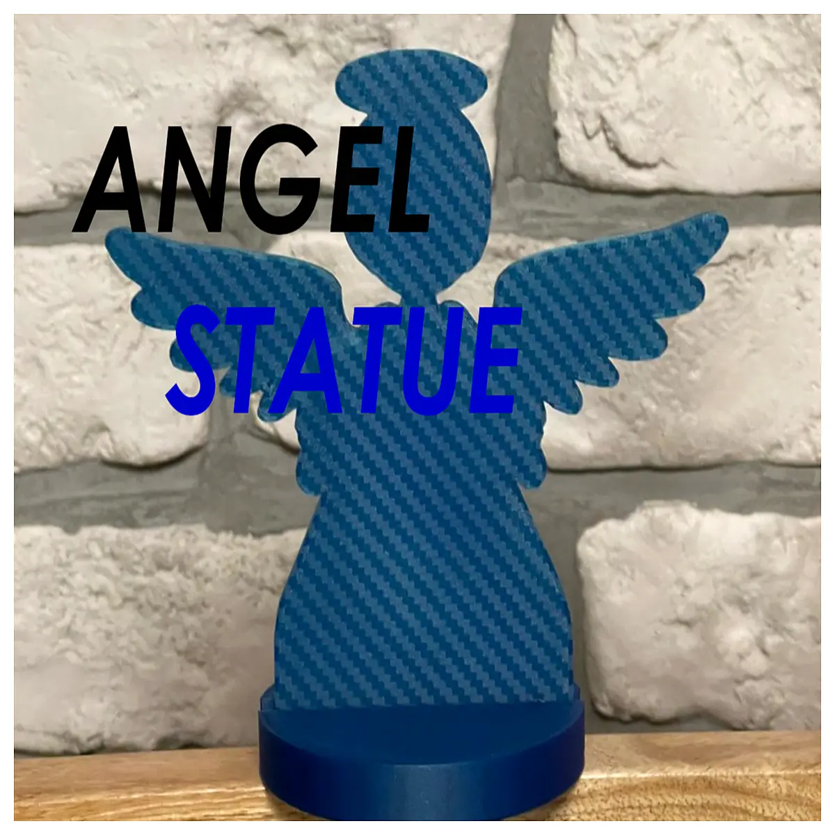 printed angel statue with base 0 infill lightweight home decor gift