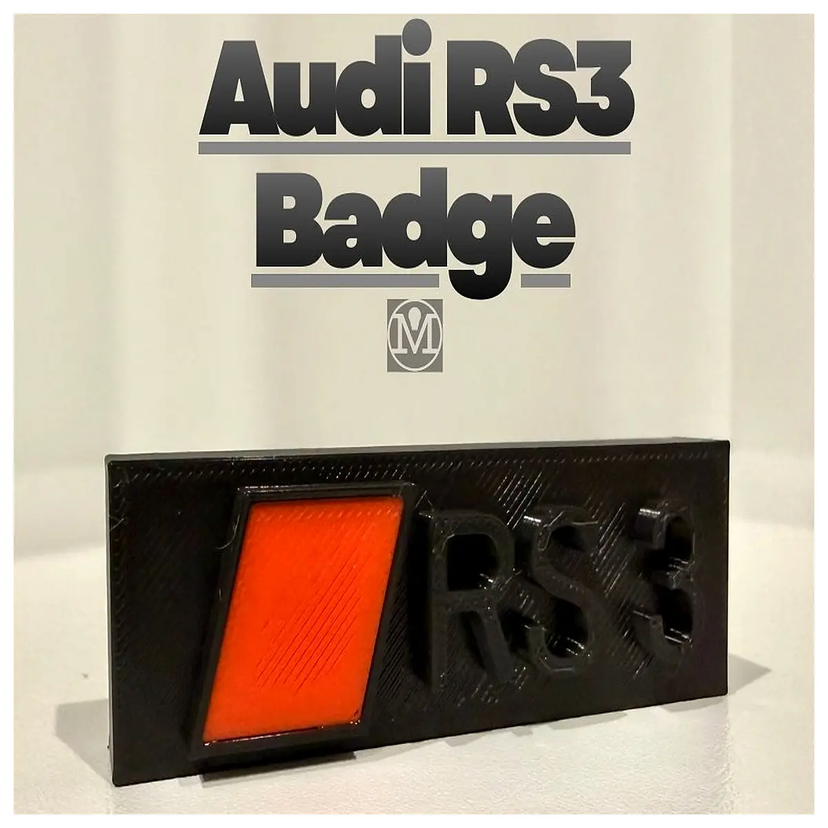 rs3 badge emblem sticker decal sport trim accessory for a3 s3