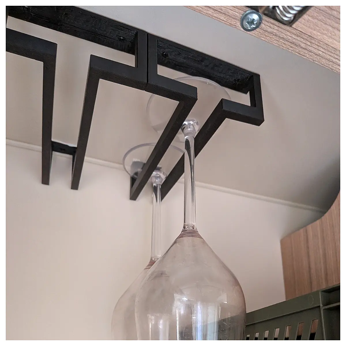 wine glass rack holder for cabinet shelf kitchen storage organizer wine glasses bar accessories