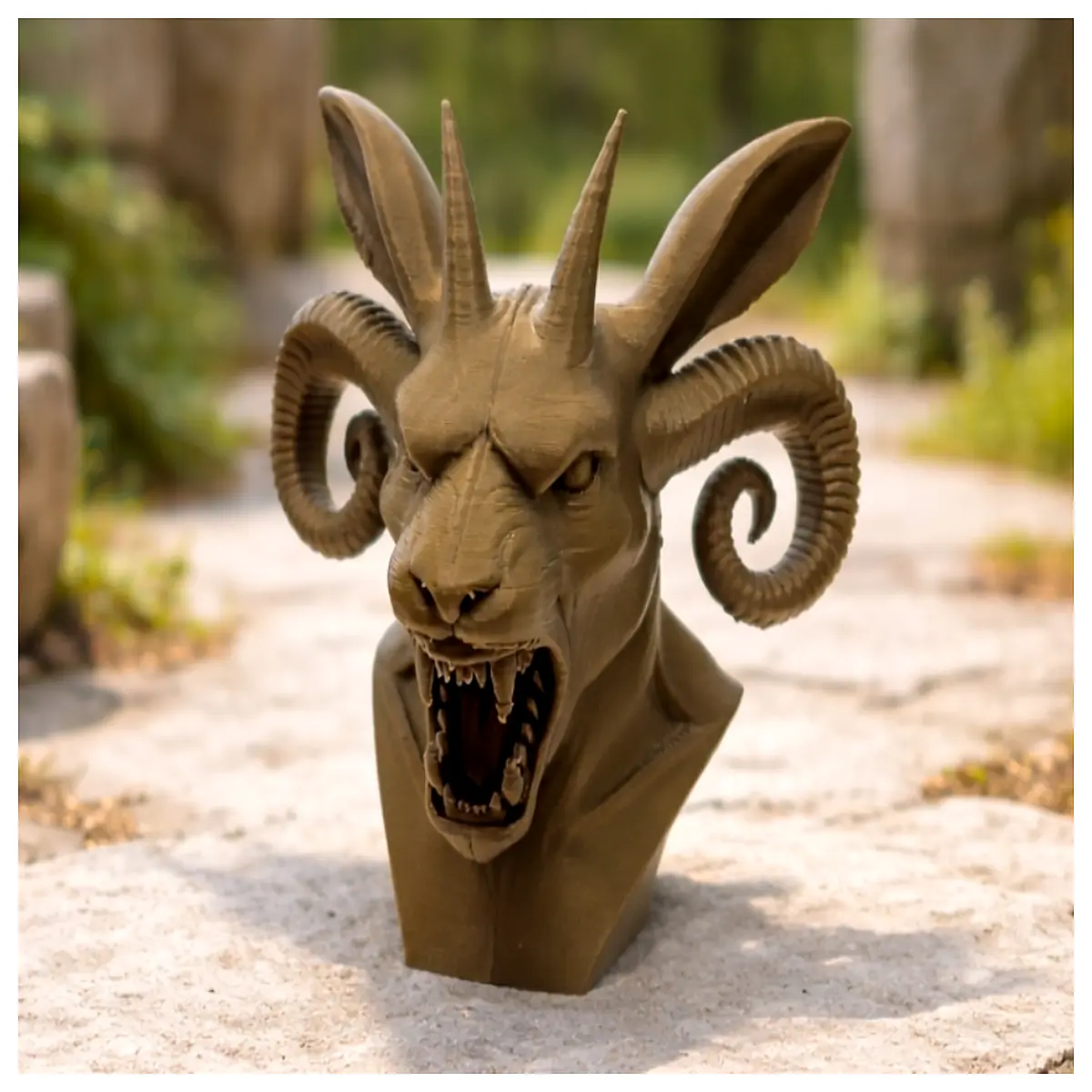 legendary howling demon goat action figure collectible fantasy creature for gaming
