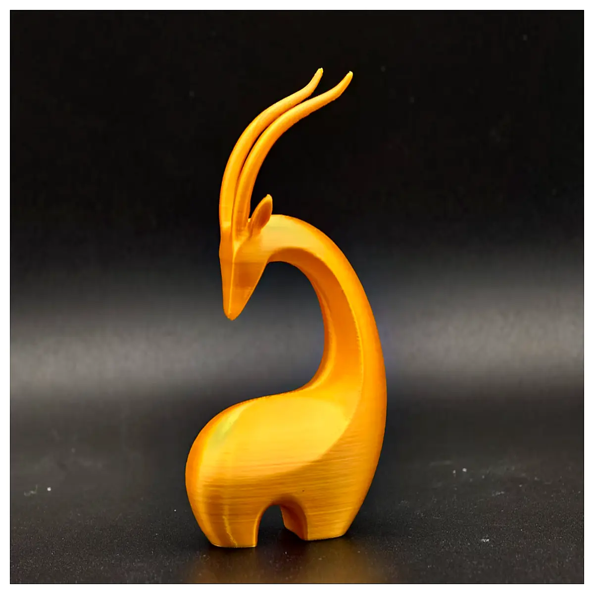 elegant antelope figurine home decor stylish animal statue for living room shelf modern wildlife sculpture gift