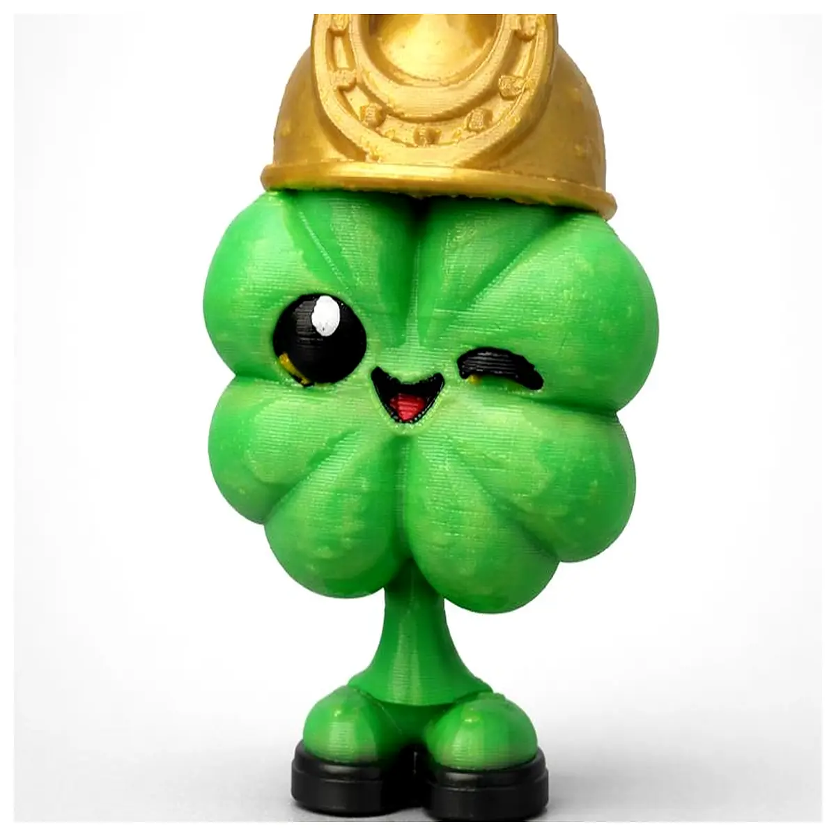 urban lucky 4 leaf charm horseshoe hat good luck talisman for bag keychain