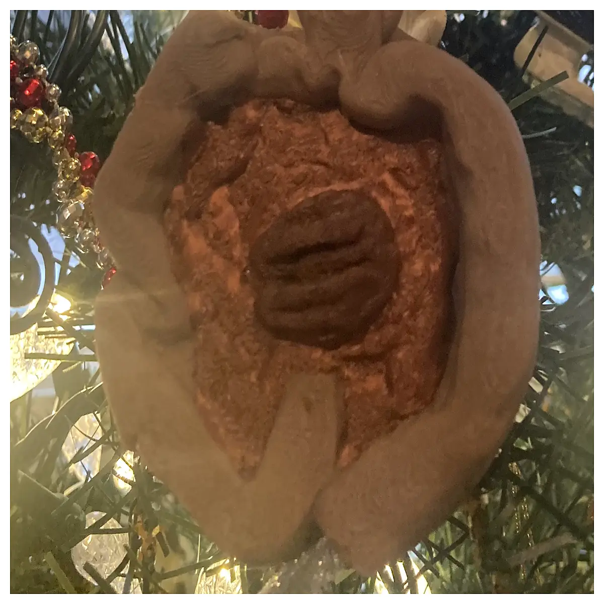 butter tart christmas ornaments holiday baking decor pastry shaped tree baubles festive dessert table toppers