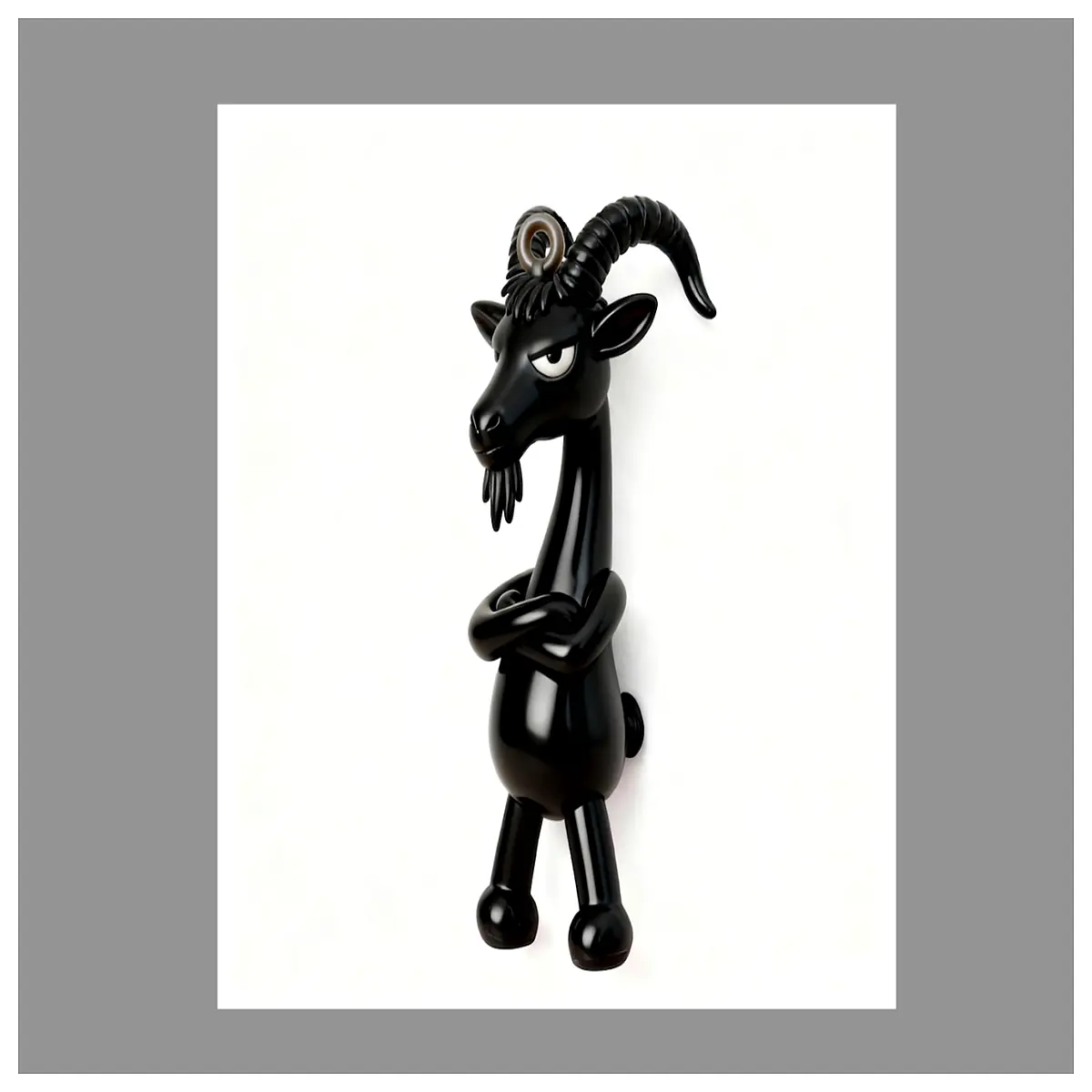 cool black curly sheep plush toy cute funny animal doll kids