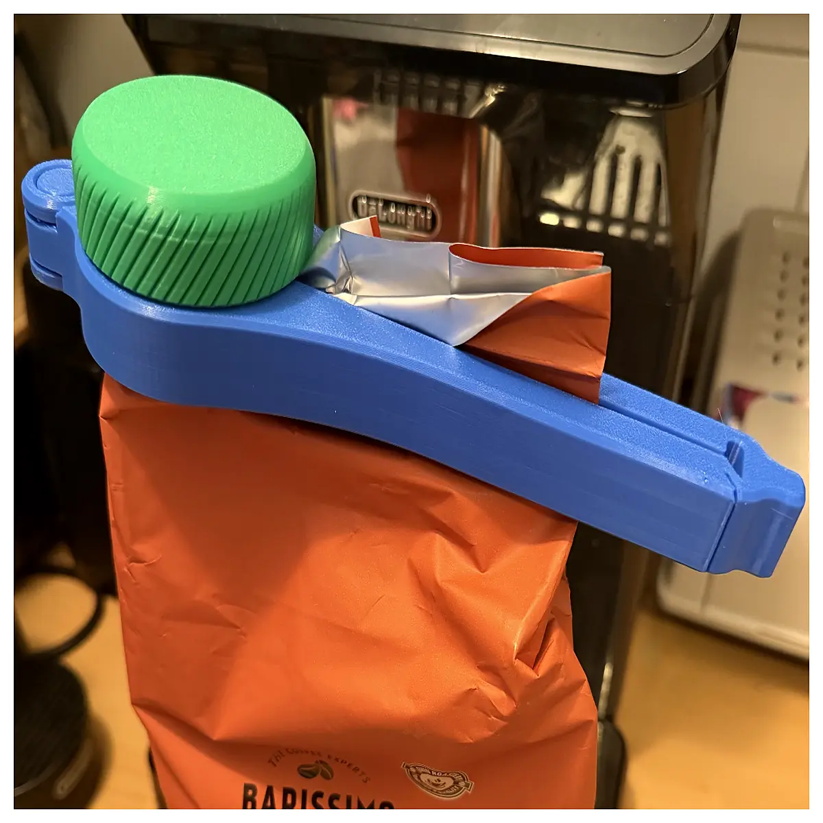 coffee bean bag clip sealer with weight scale 1kg food storage holder for beans freshness