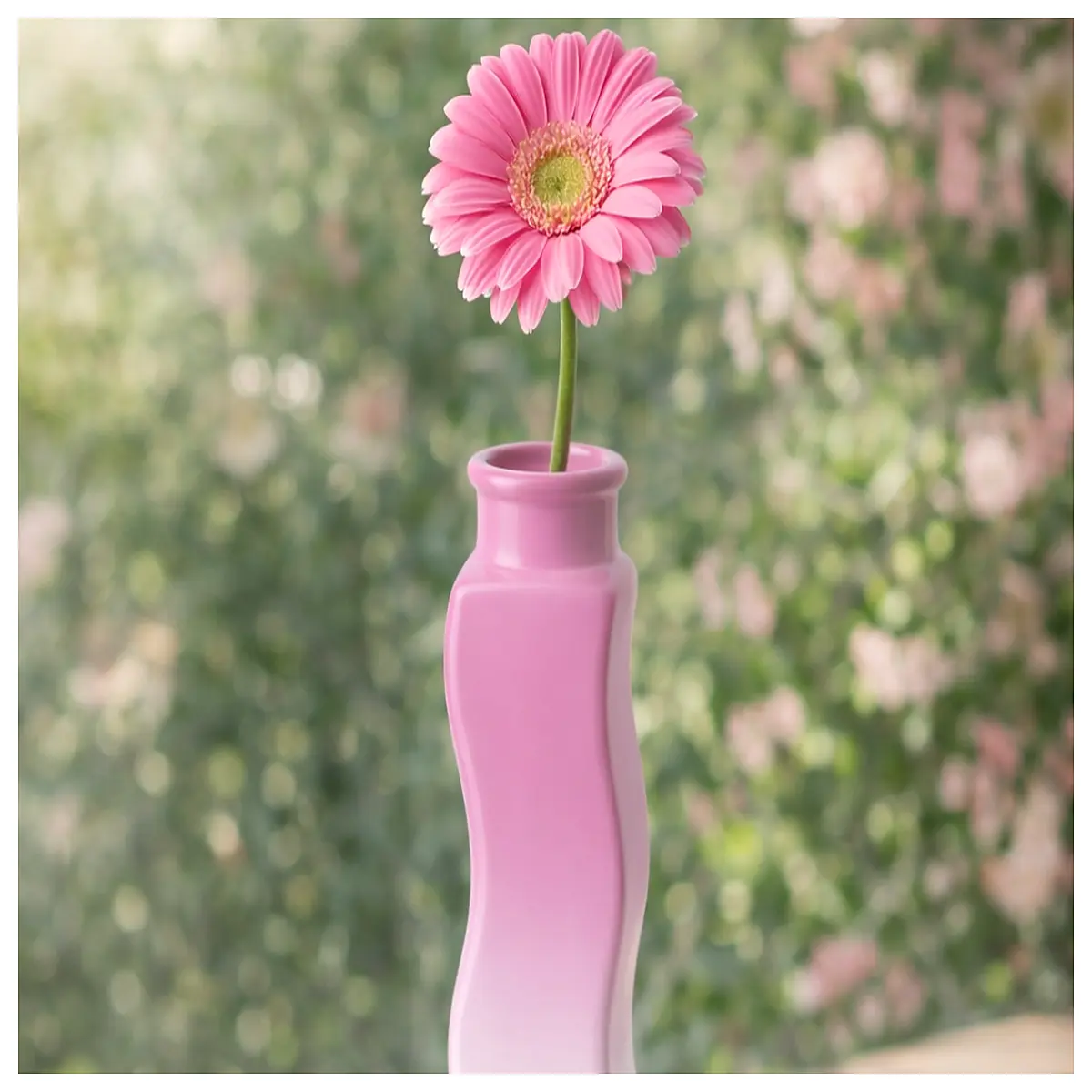 modern curved vase for fresh flowers abstract ceramic home decor accent piece