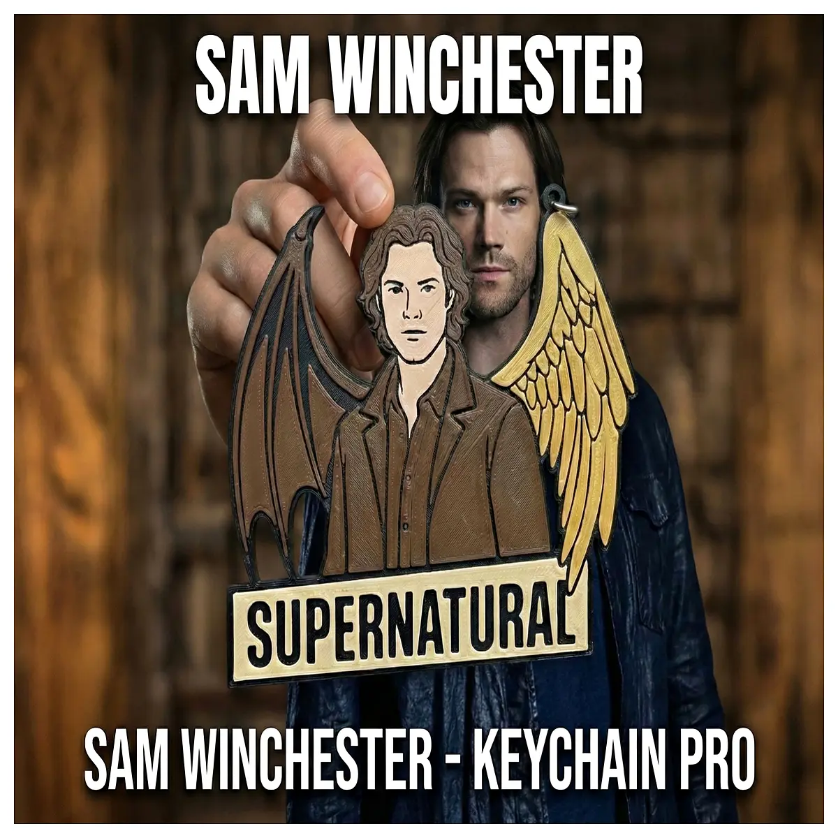 supernatural dean winchester keychain multi color leather key ring gift accessories