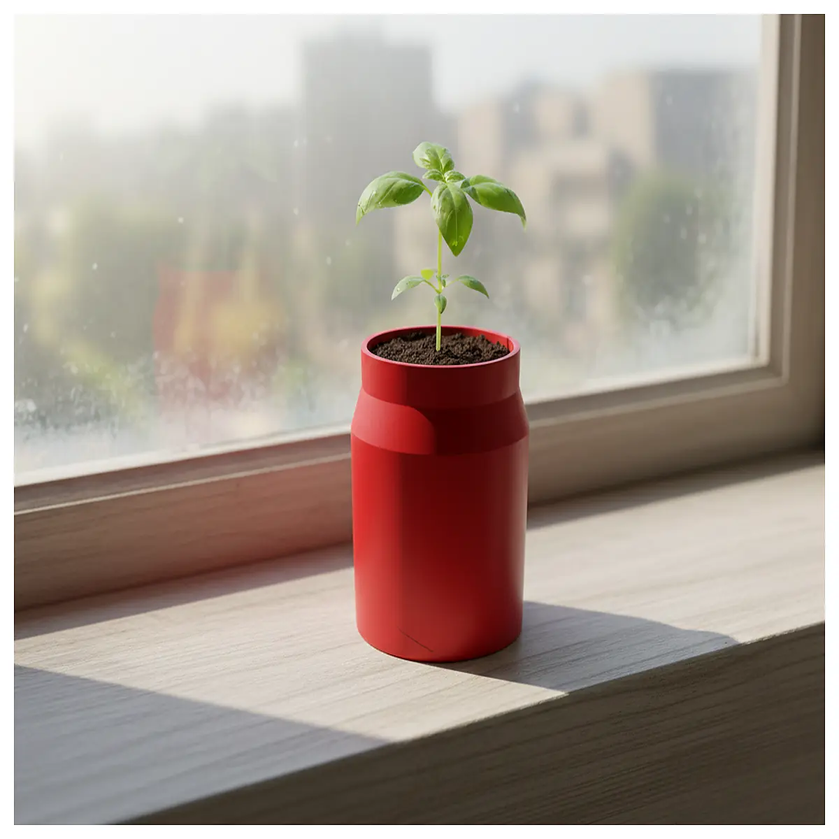 red rim flower pot ceramic planter large succulent tray drainage garden decor