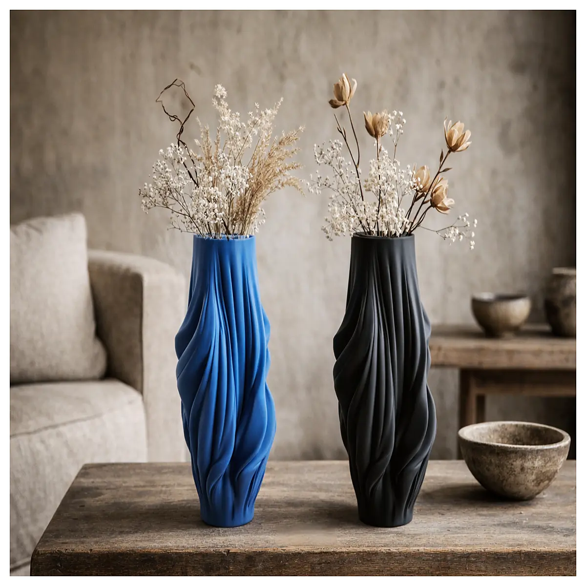 modern minimalist ceramic vase for living room home decor trendy tall flower arrangement centerpiece
