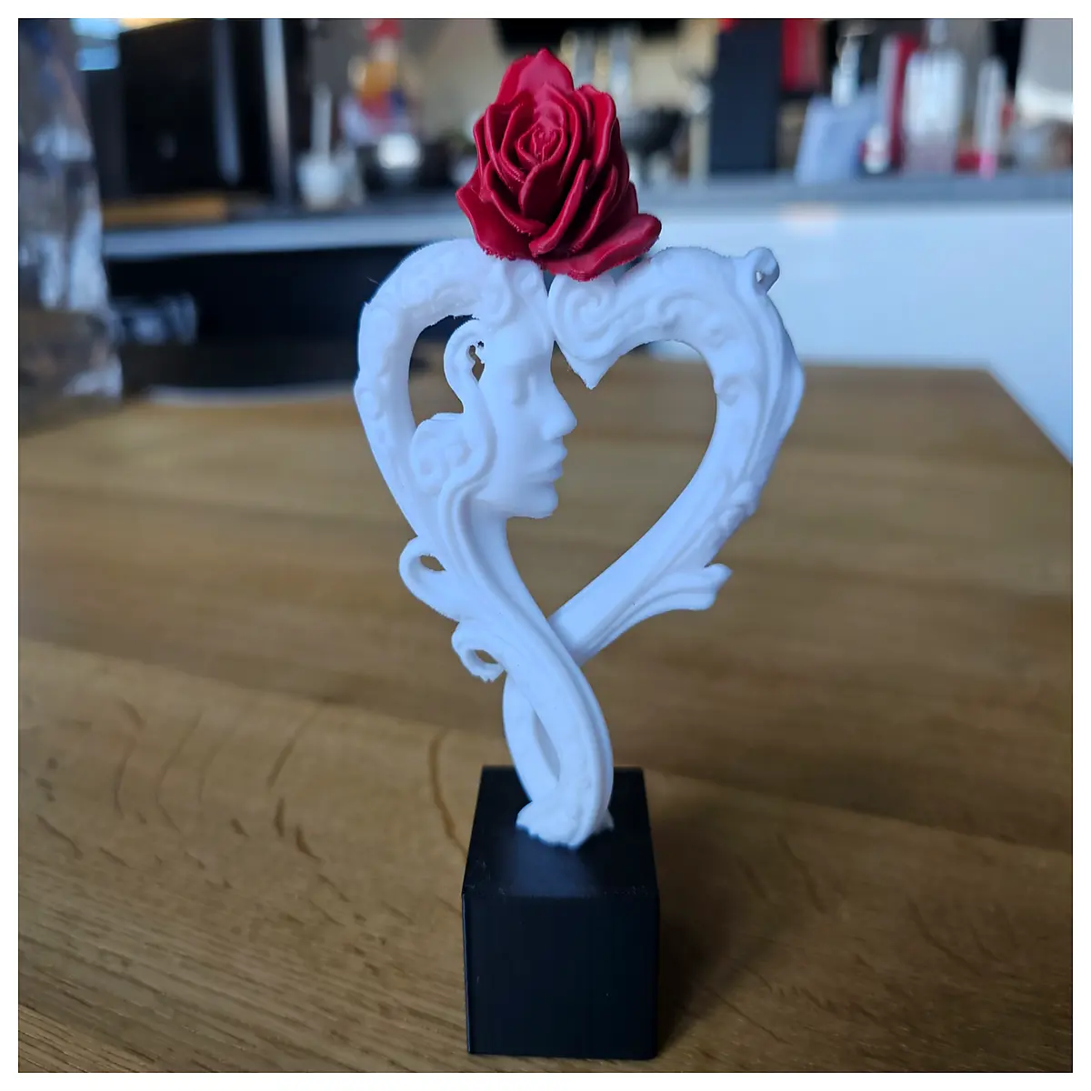 elegant rose woman sculpture home decor art piece modern resin figurine table ornament for living room shelf