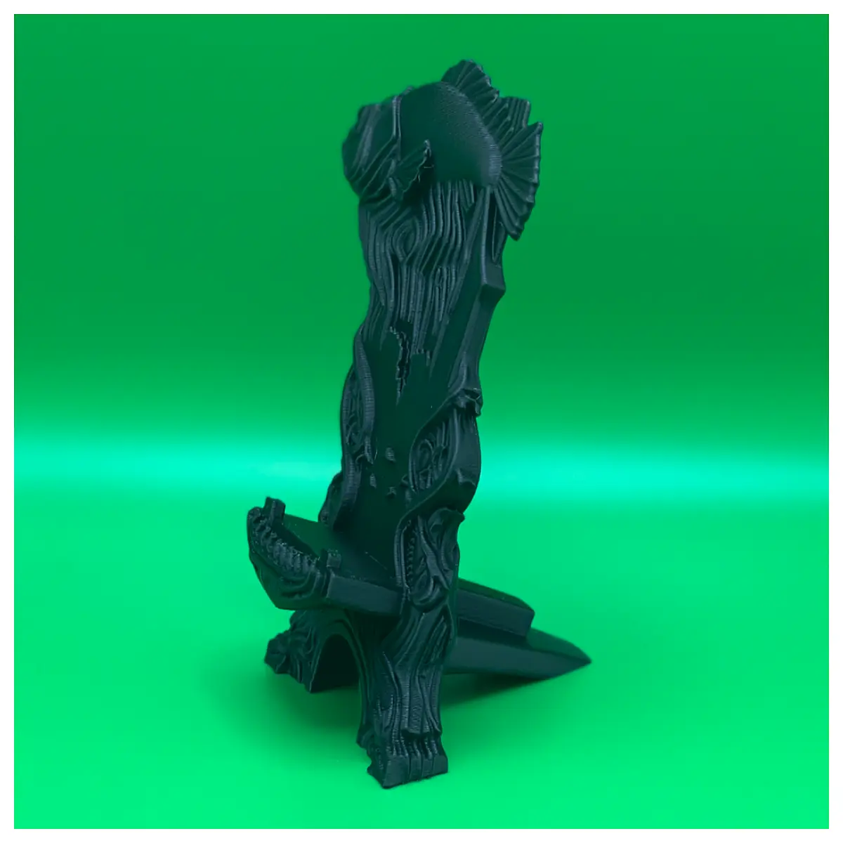 fantasy fish throne phone holder aquatic design for desk