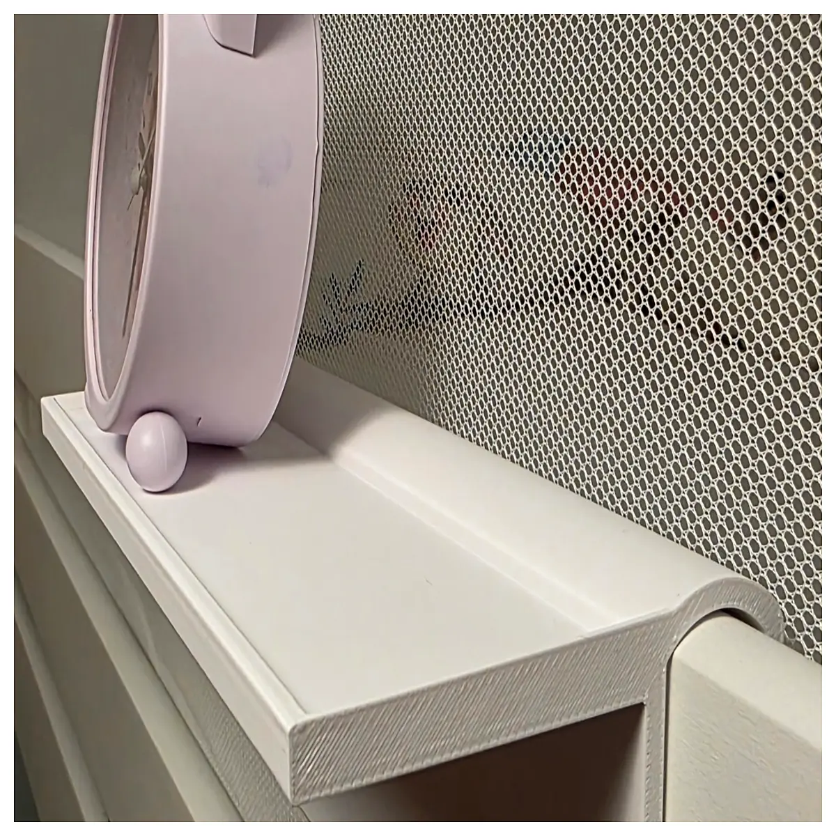 nightstand organizer shelf caddy bedside table storage rack for books phone charger cup holder small space bedroom furniture