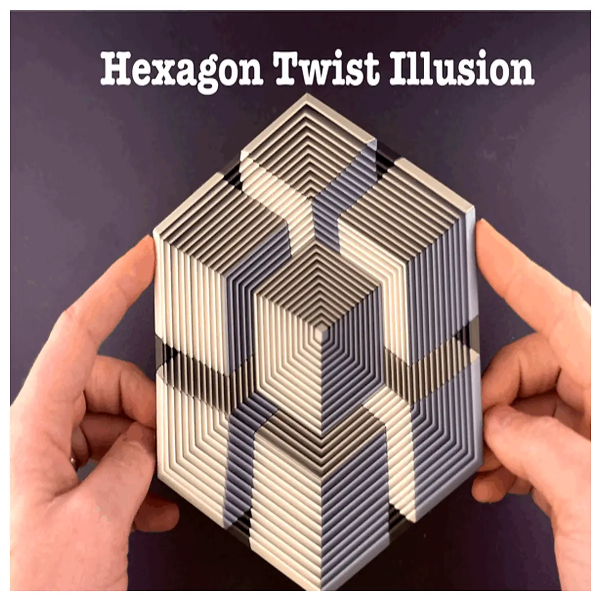 hexagonal twisted fidget cube stress relief toy for anxiety and