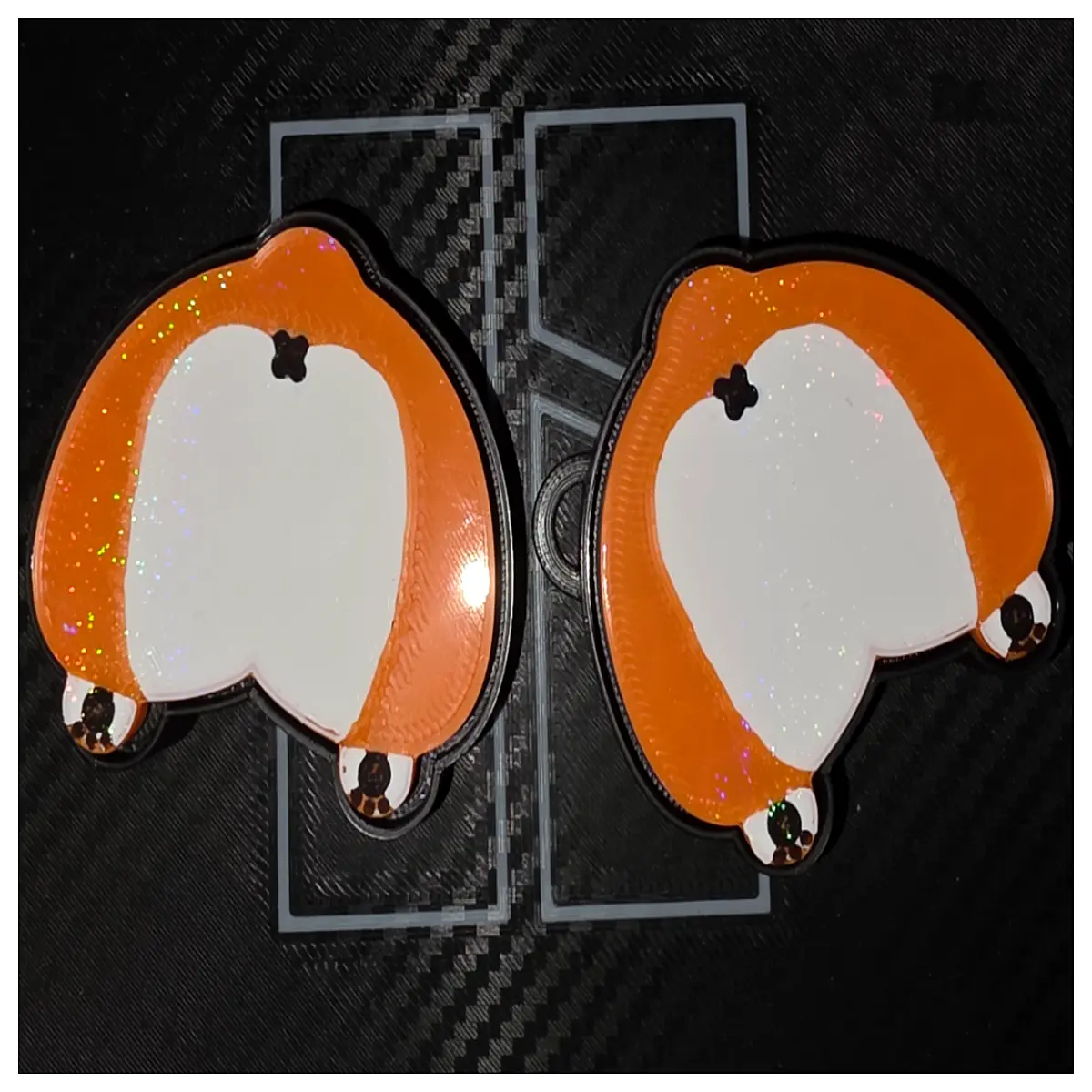 cute corgi fidget toy clicker for anxiety relief stress relief it silicone pocket gadget