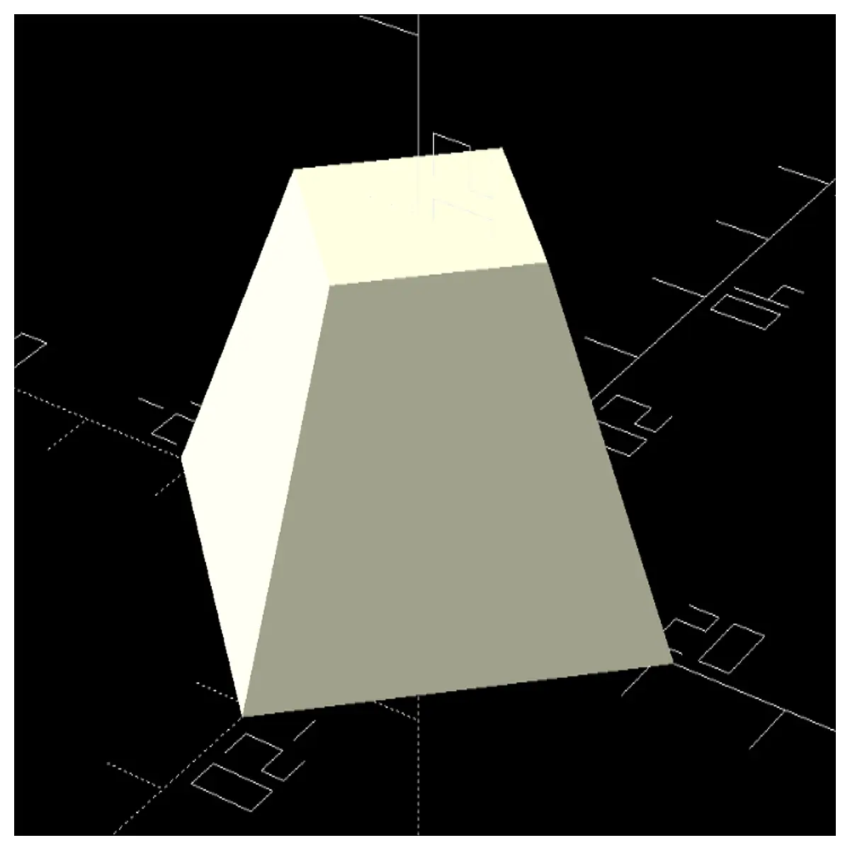 bsg square frustum geometry printable architectural design element