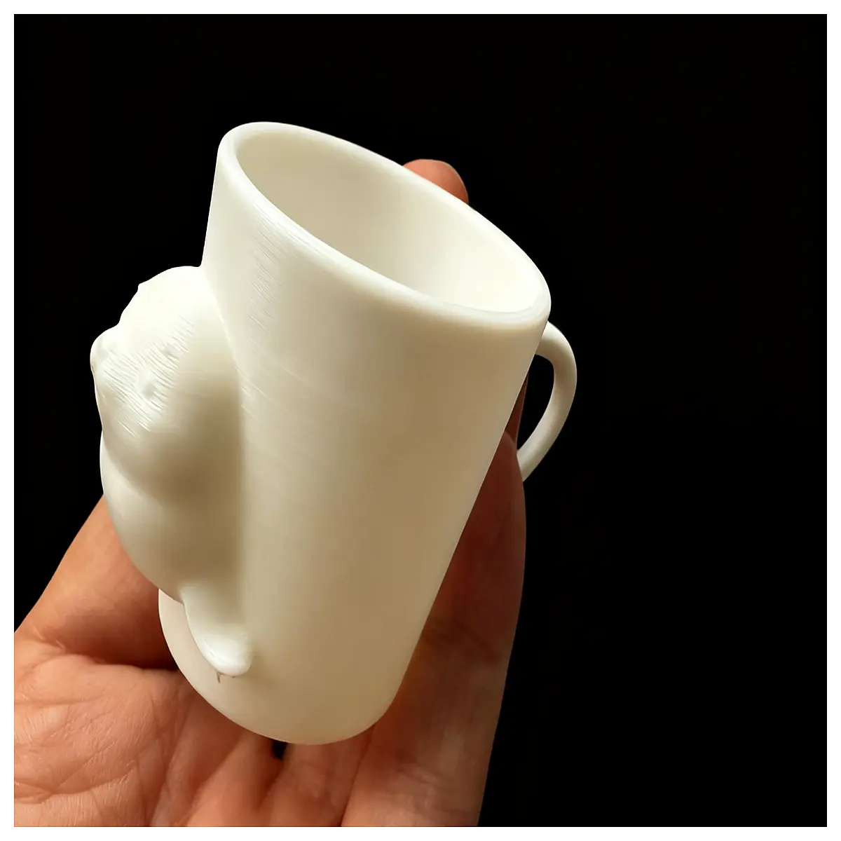 mini seal water cup pretend play toy for kids small plastic drinking bottle 4cm height imaginative roleplay gift