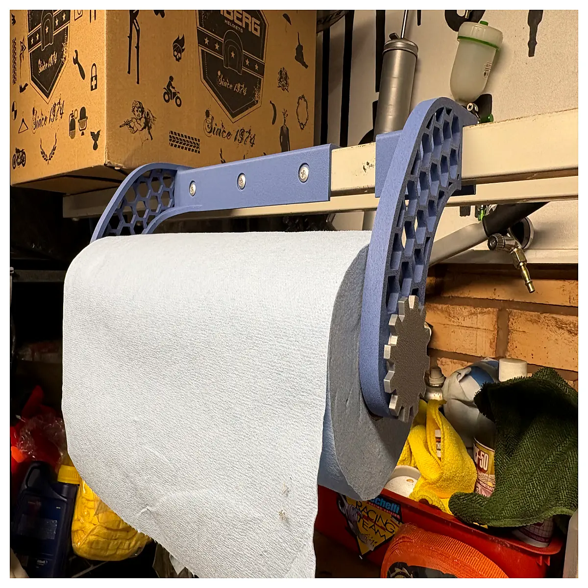 modern blue toilet paper holder wall mounted bathroom tissue dispenser roll
