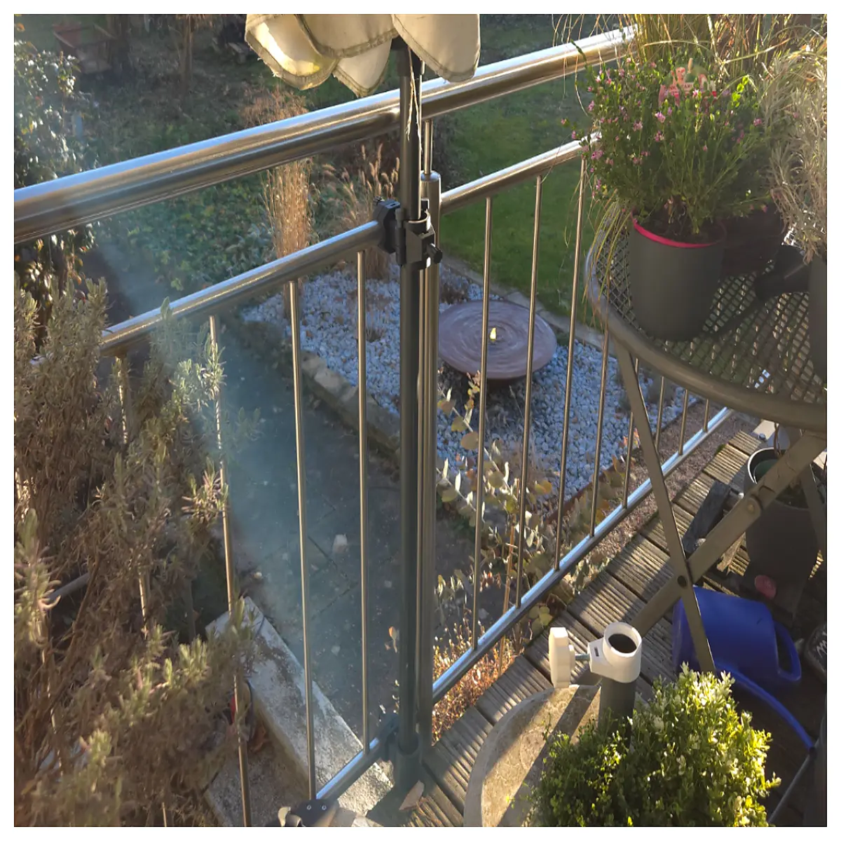 30mm railing umbrella holder mount for patio deck post clamp