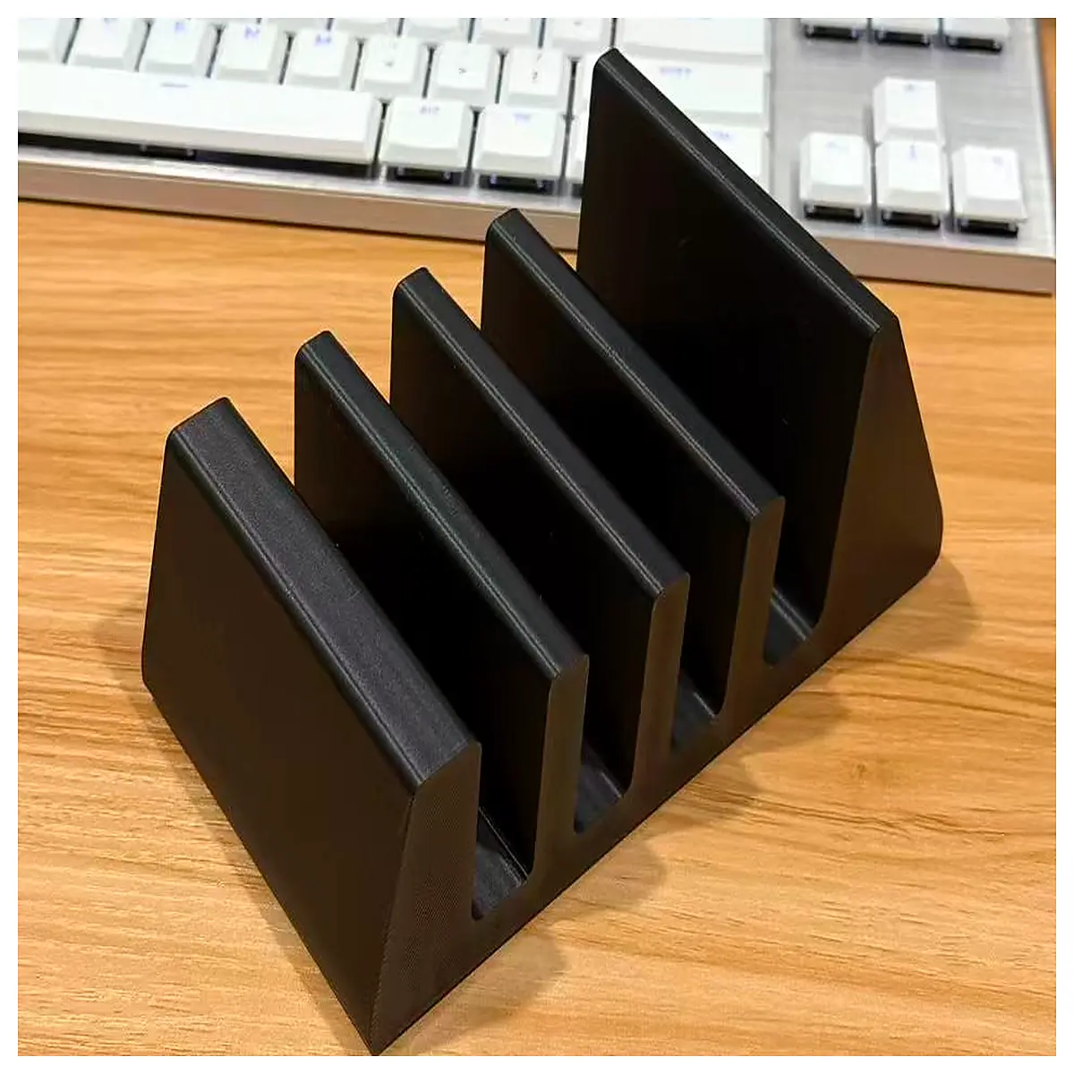 adjustable desk organizer for phone tablet laptop holder charging dock multi device storage rack