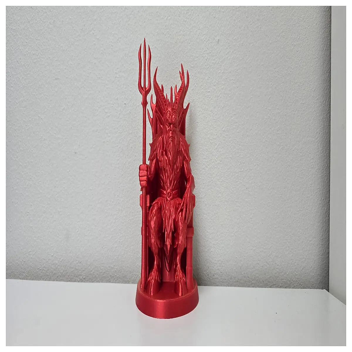 dark fantasy demon king throne statue gothic abyss ruler figurine collectible evil lord on seat spooky home decor centerpiece