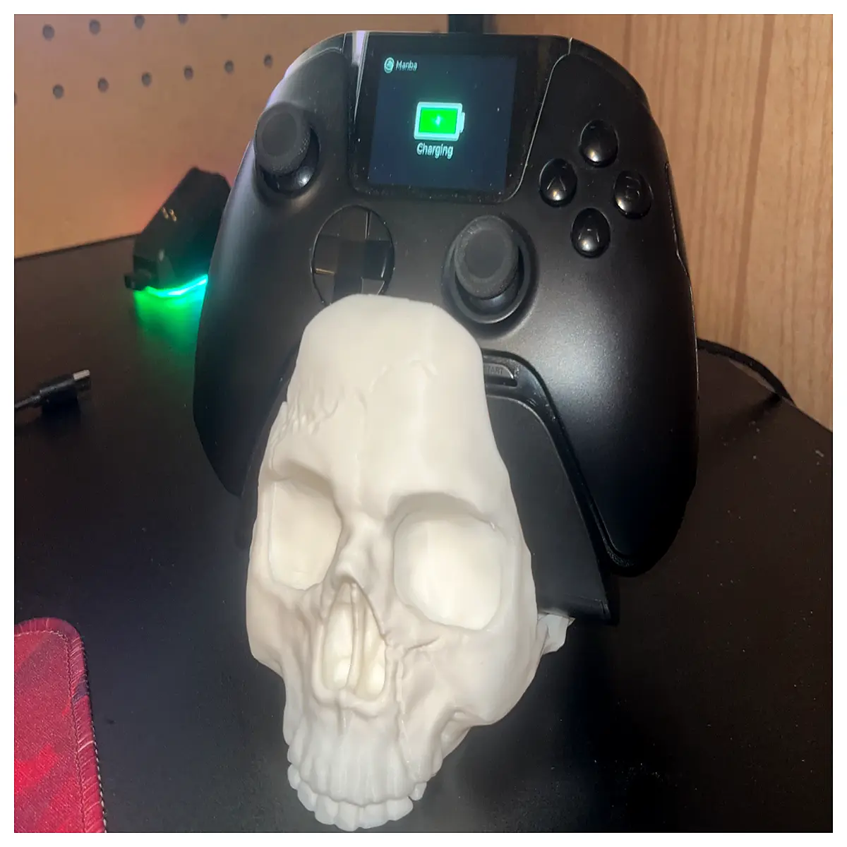mamba skull controller for 8bitdo sn30 pro se wireless gamepad holder desk organizer