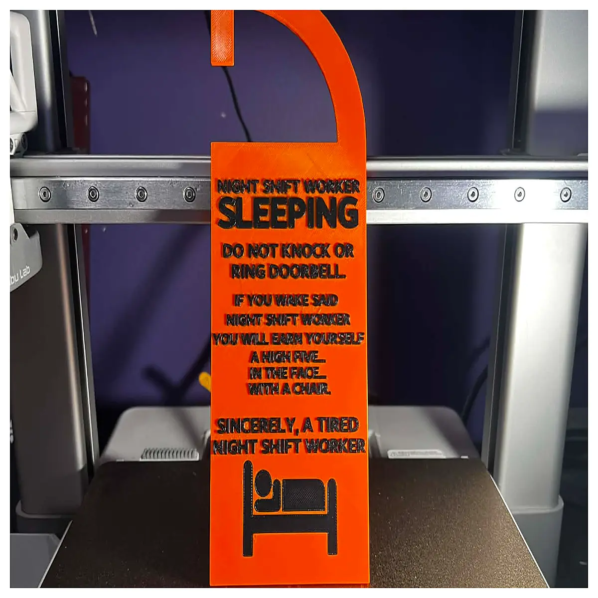 do not disturb door hanger for night shift workers sleep protection sign