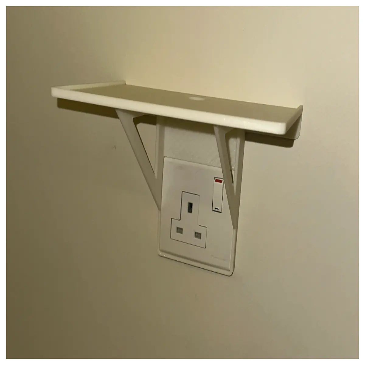 wall mounted power strip organizer bracket holder for surge protector cable management