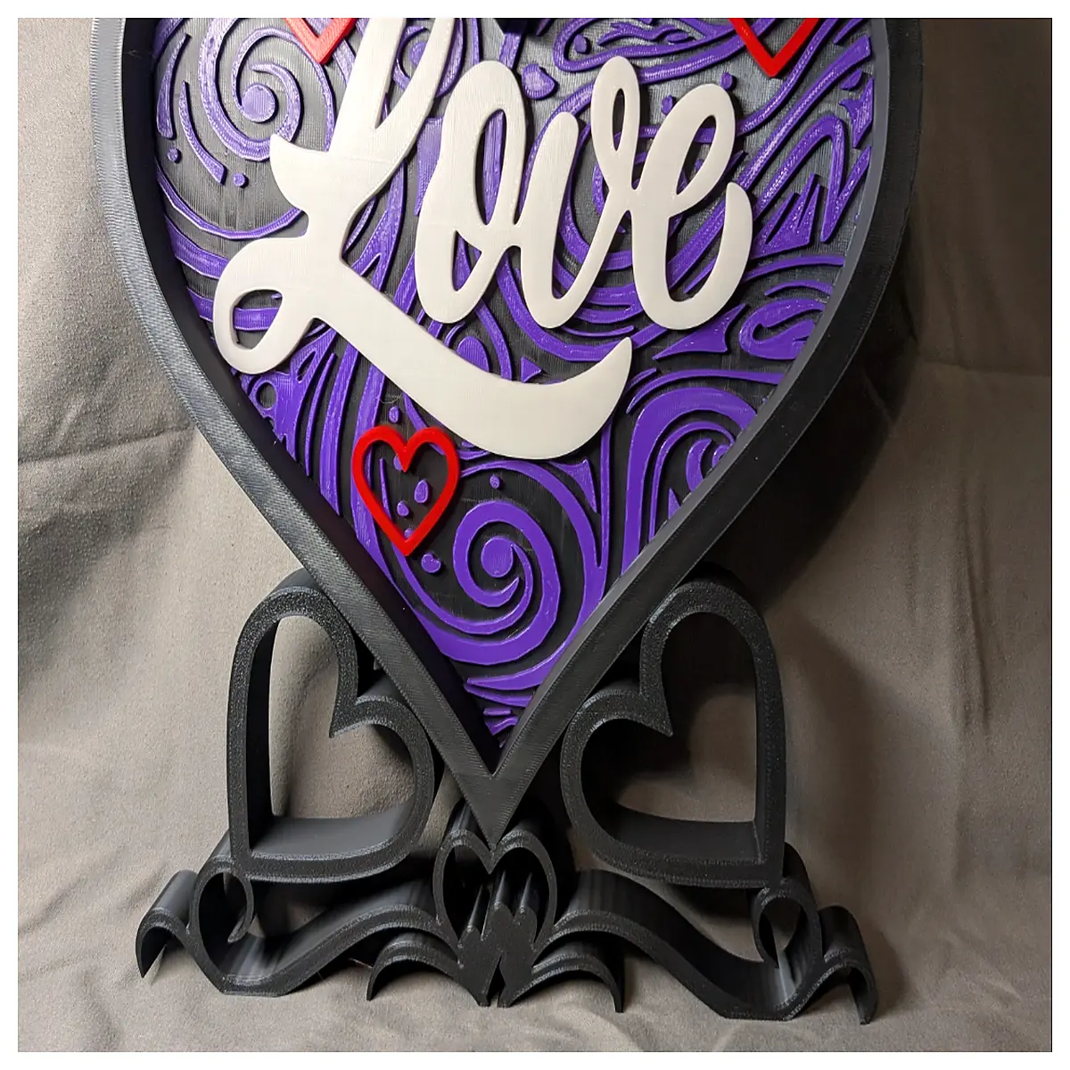 purple inlaid jewelry necklace ring earrings for women romantic gift valentines day charm pendant