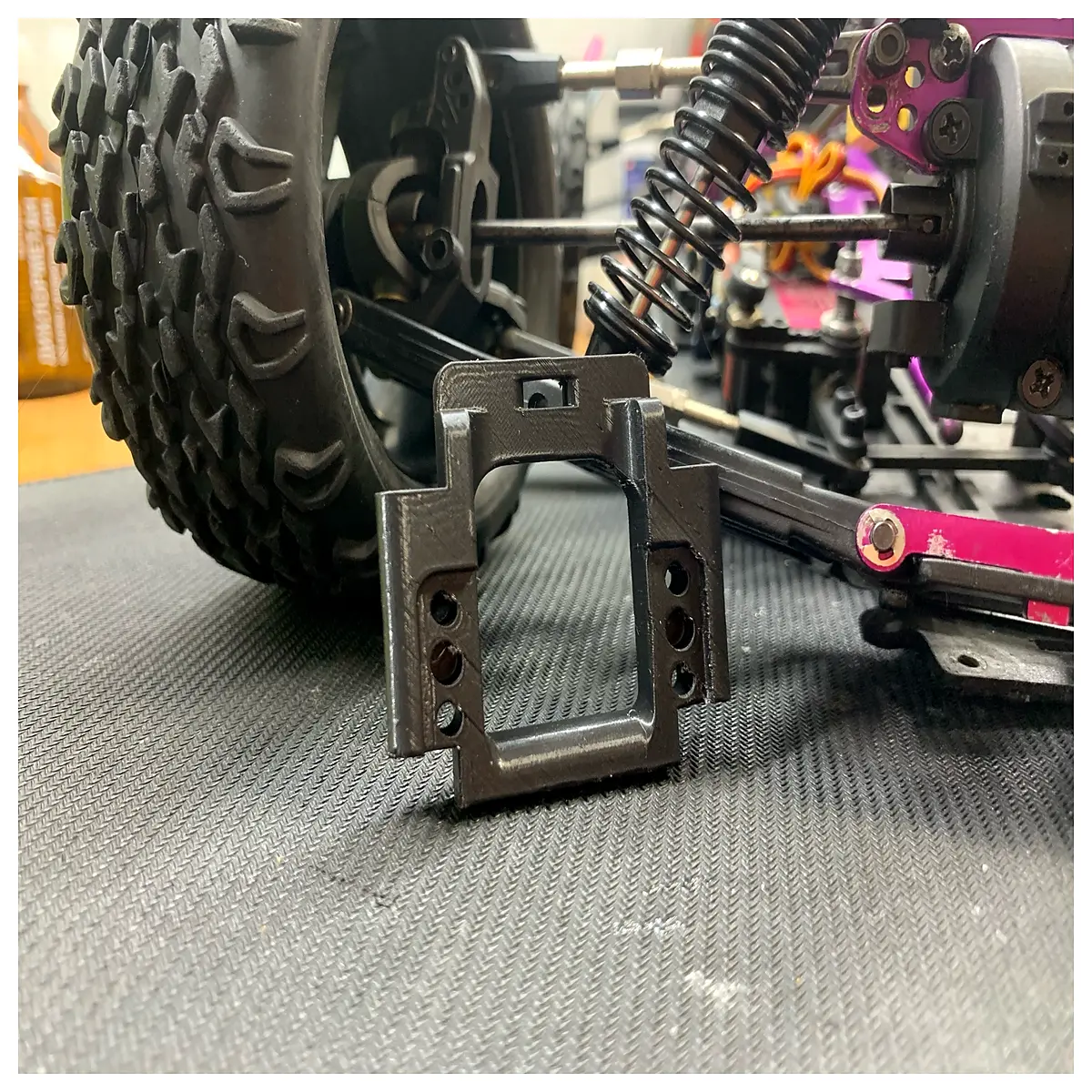 hsp 02022 plastic front suspension arm bracket replacement part rc car chassis repair