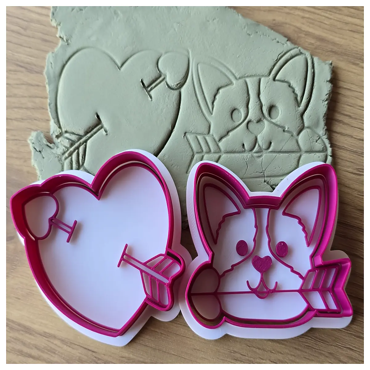 corgi arrow cookie cutter stamp for baking fondant icing pastry decoration