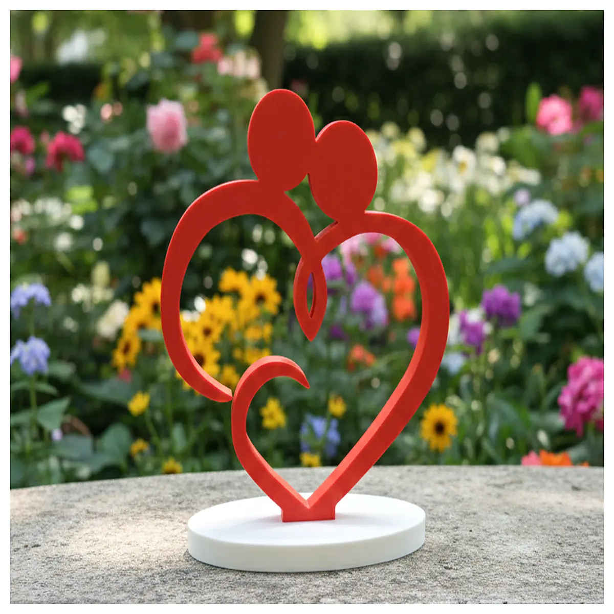 shaped resin statue love her him romantic bedroom decor anniversary present couple sculpture