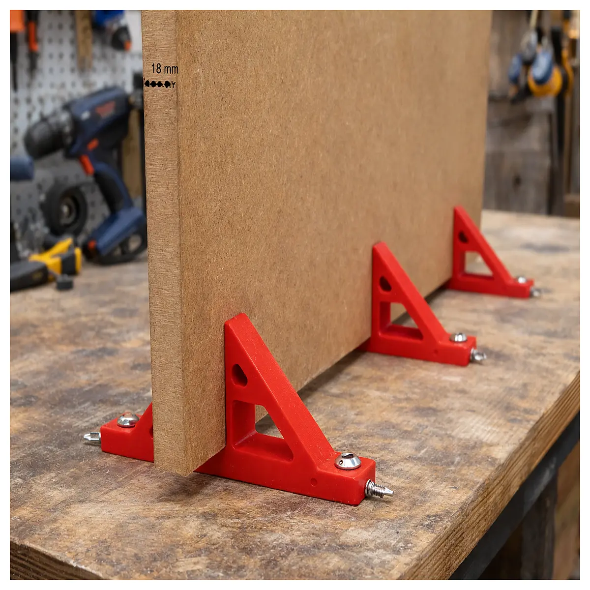 mdf vertical support bracket 18mm workshop shelf organizer duty storage rack parts
