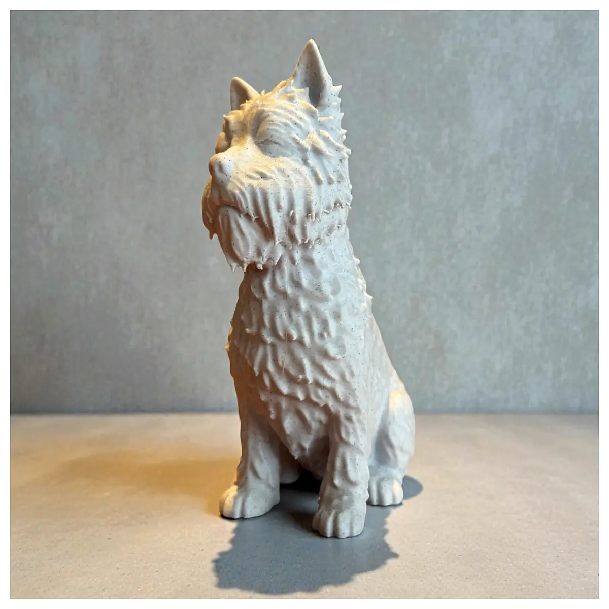 calming dog statue cairn terrier westie resin home decor garden ornament