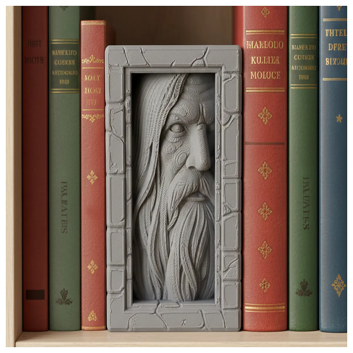 bookends for shelves stone look card holder desk organizer literary decor