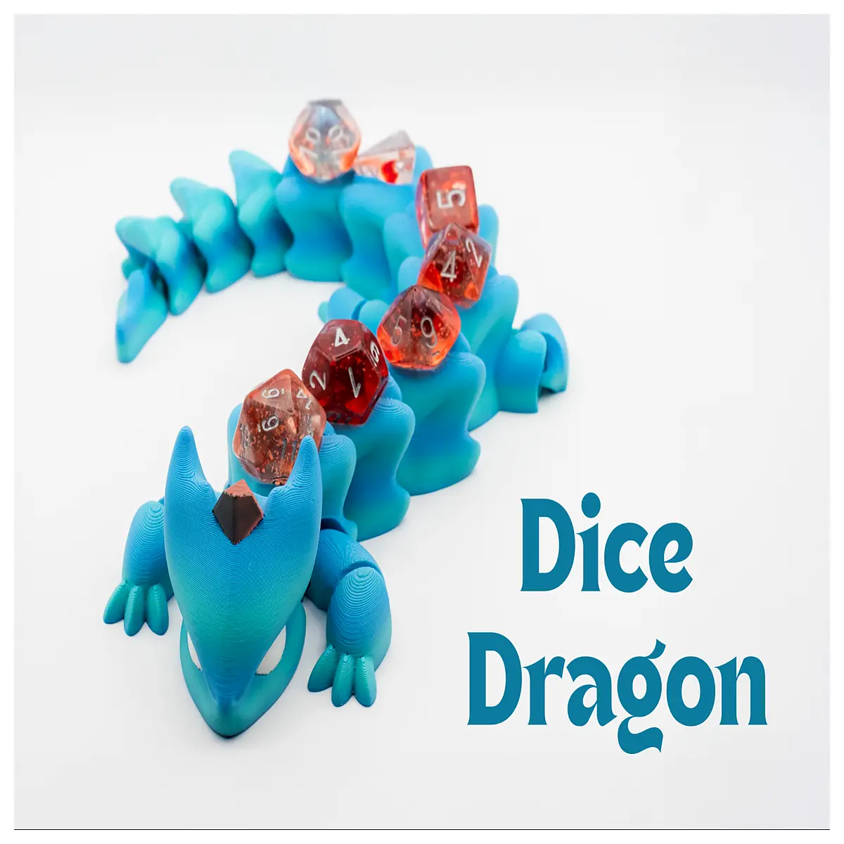 dnd d20 dice dragon miniature resin figurine tabletop rpg accessory
