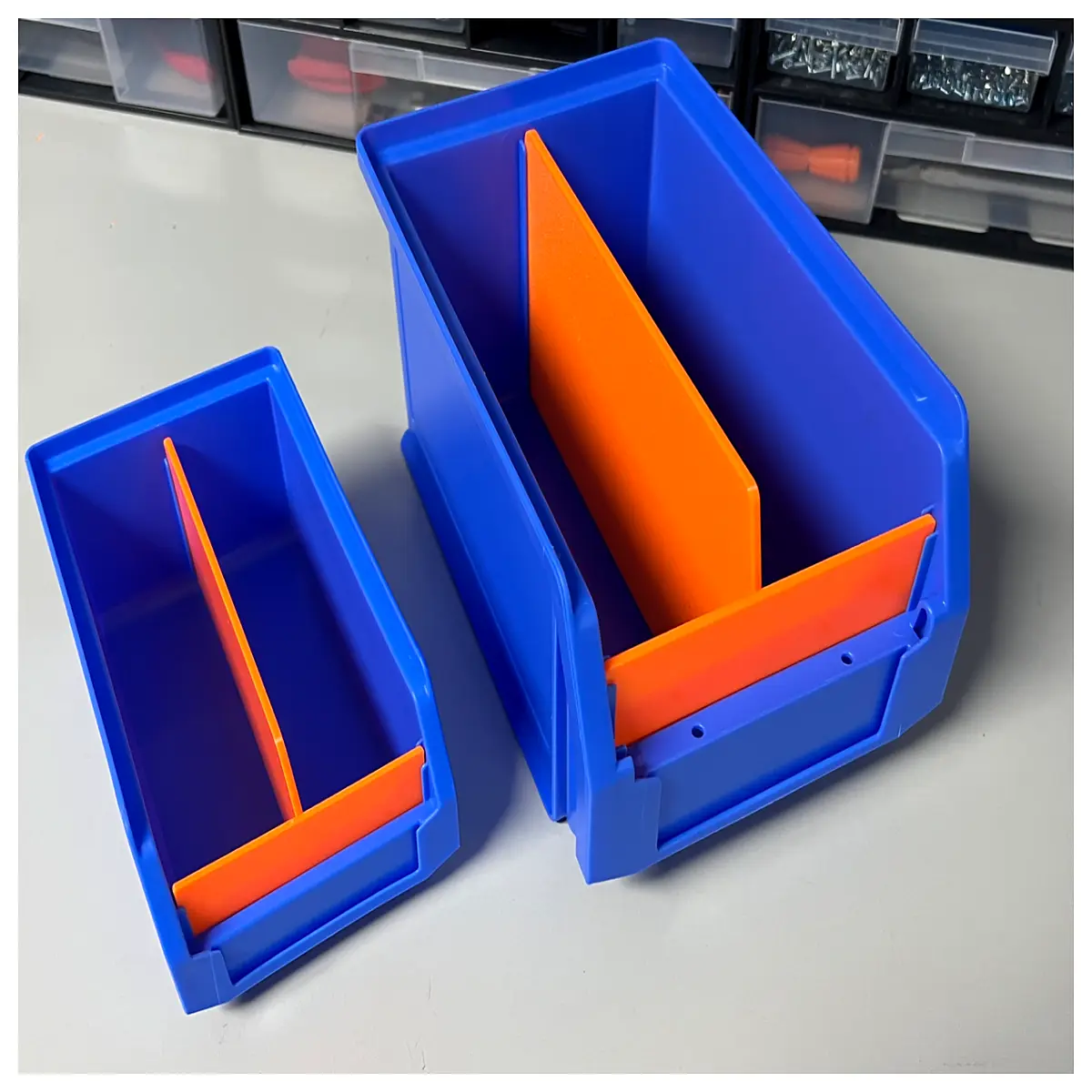 ssi schaefer plastic partition board front panel for warehouse storage bins modular divider insert