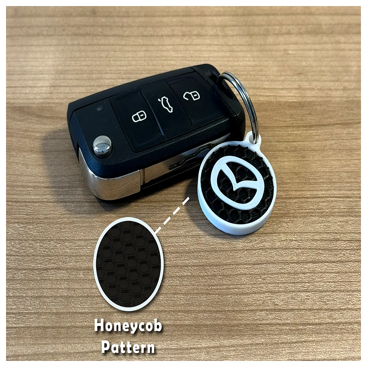 car keychain round metal key ring accessory for mazda3 cx 5 cx 9 mx 5 keys