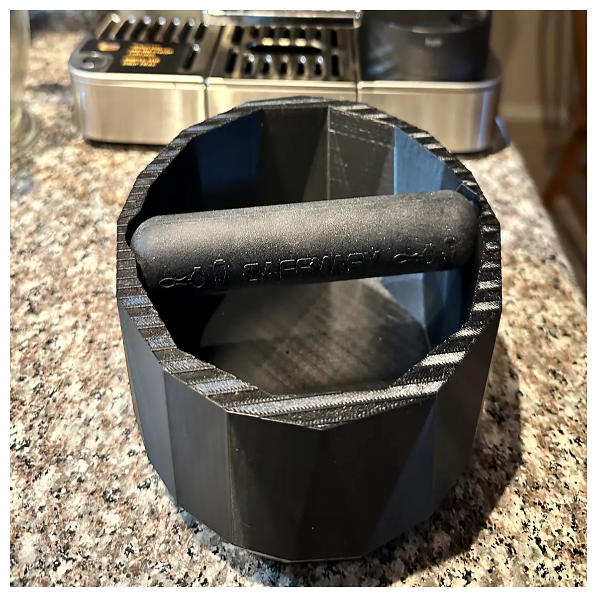 low poly low profile dross box slag pot industrial waste container minimalist design