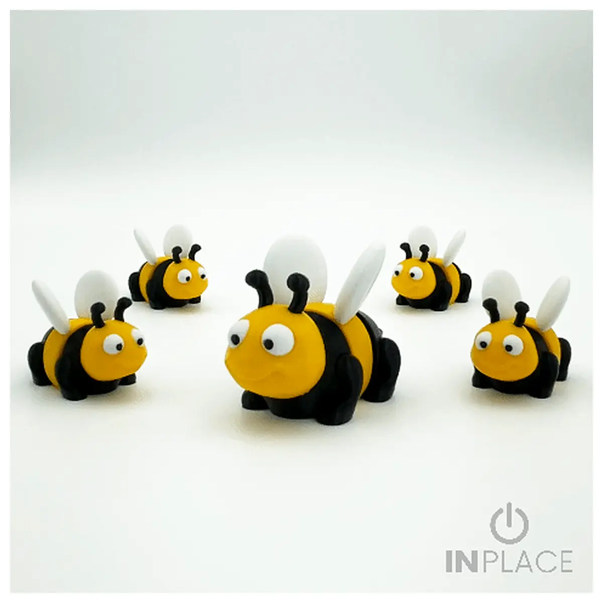 articulated posable bee toy for kids cute insect action figure movable joint plush or plastic doll