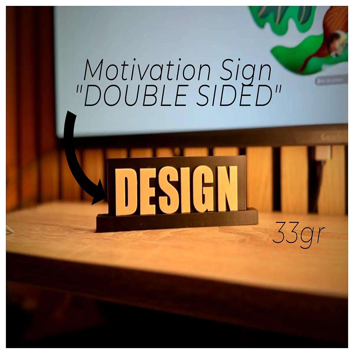 motivational desk sign for office inspirational quote plaque positive affirmation sticky notes productivity wall art daily reminder decor