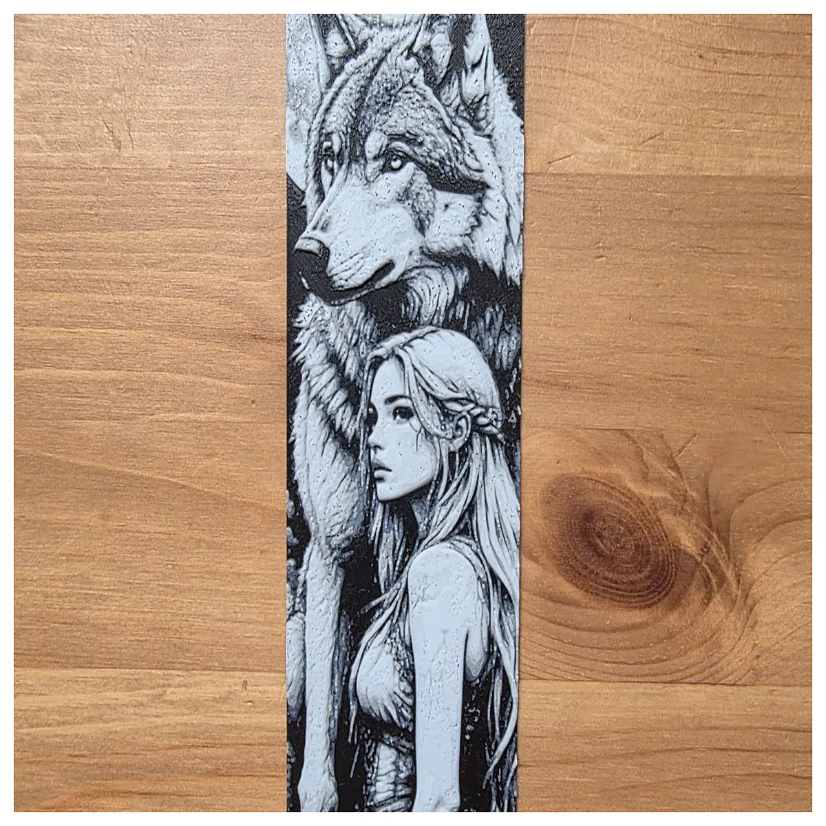 metal wolf bookmark for reading lovers durable animal page marker gift cool literary accessory