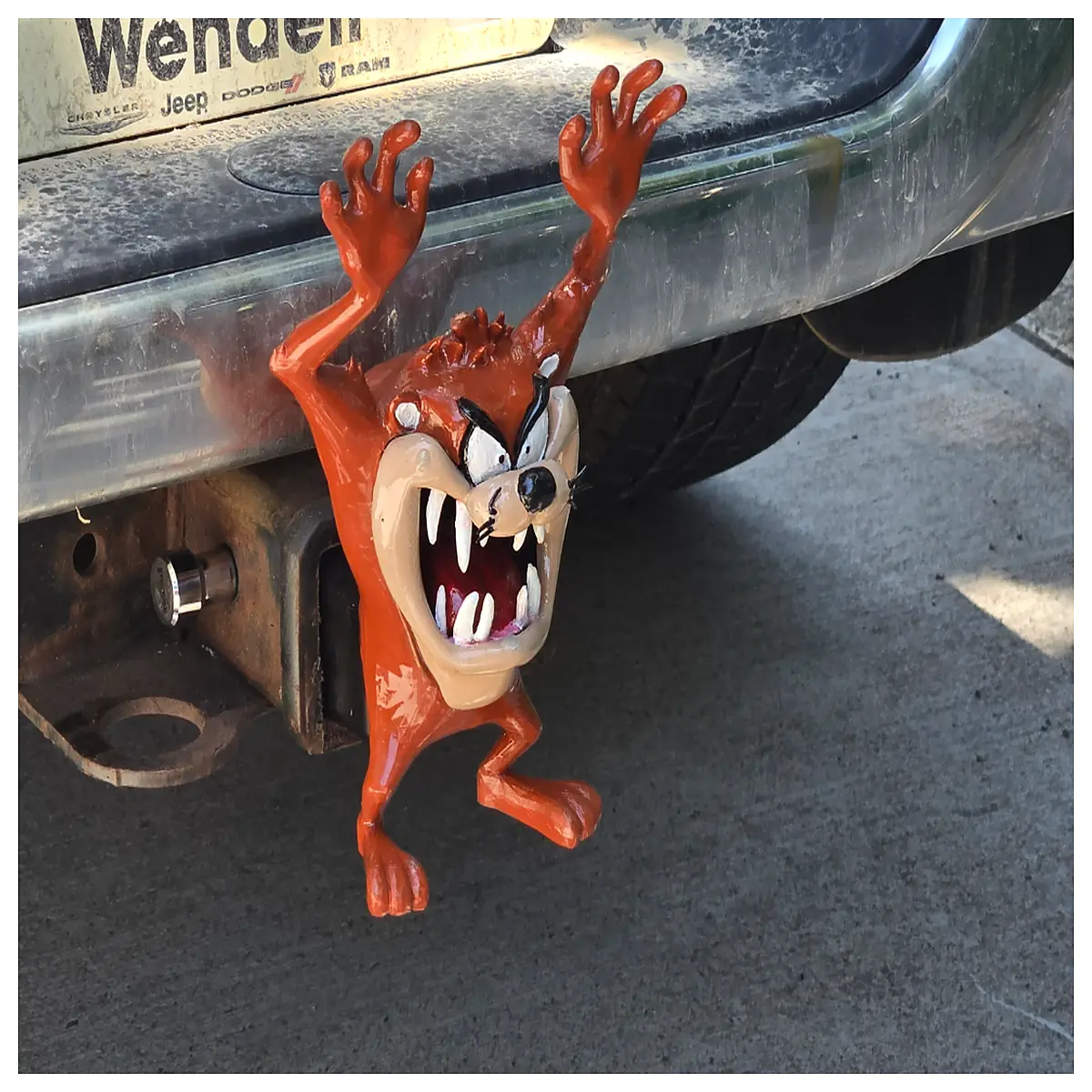 taz demon hitch cover trailer plug protector anti theft cap for truck towing accessories