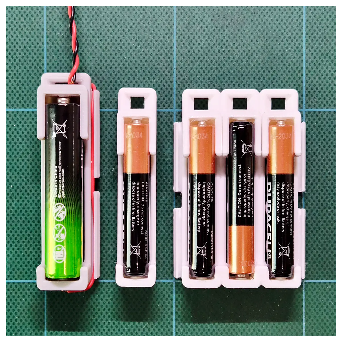 aaa battery holder box with switch snap cap for diy electronics projects