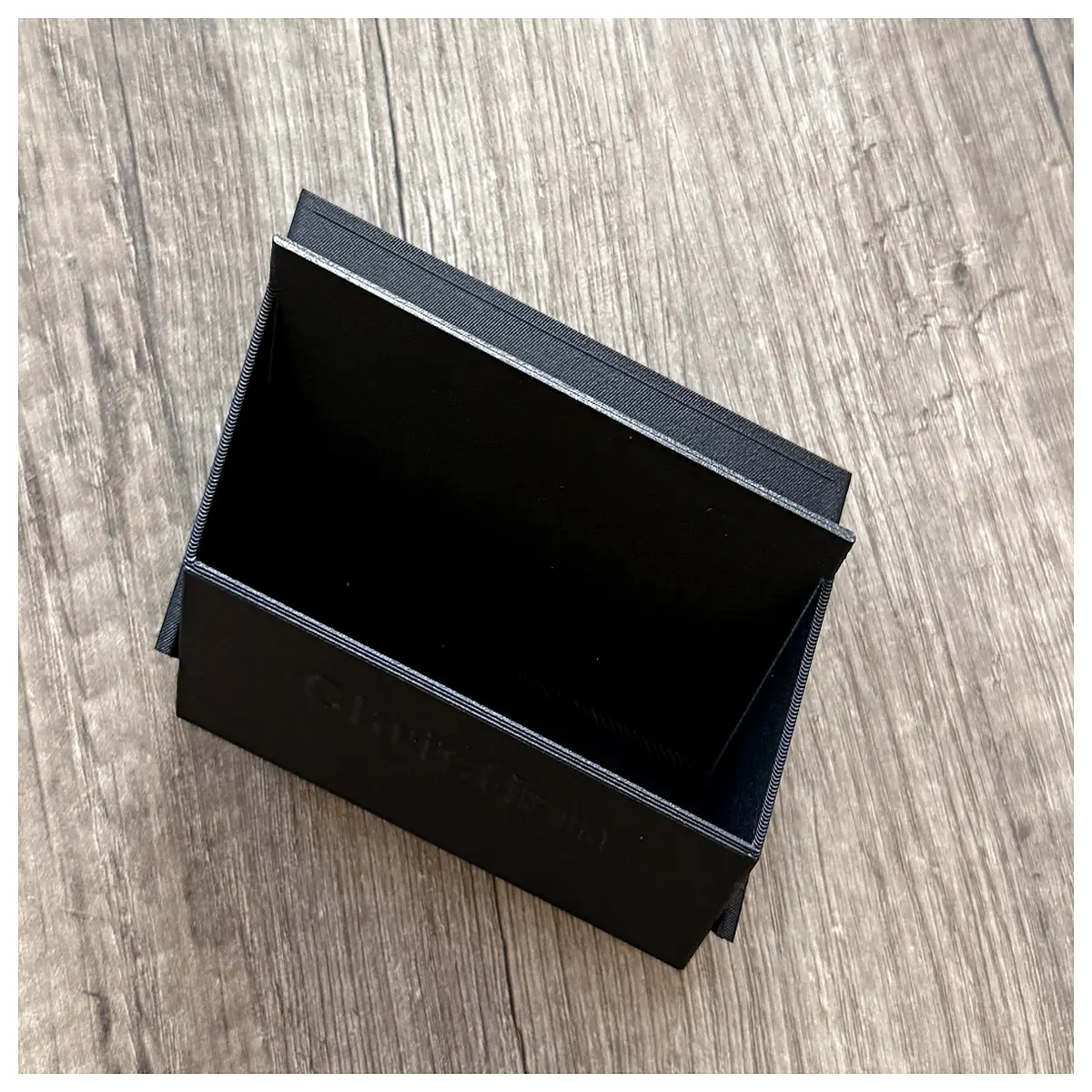 duty business card holder metal stackable professional name tag organizer for desk