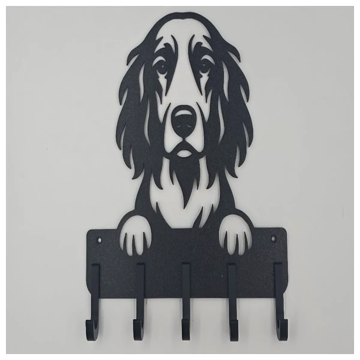 british setter leash and collar organizer wall mount hook for dog walking gear storage