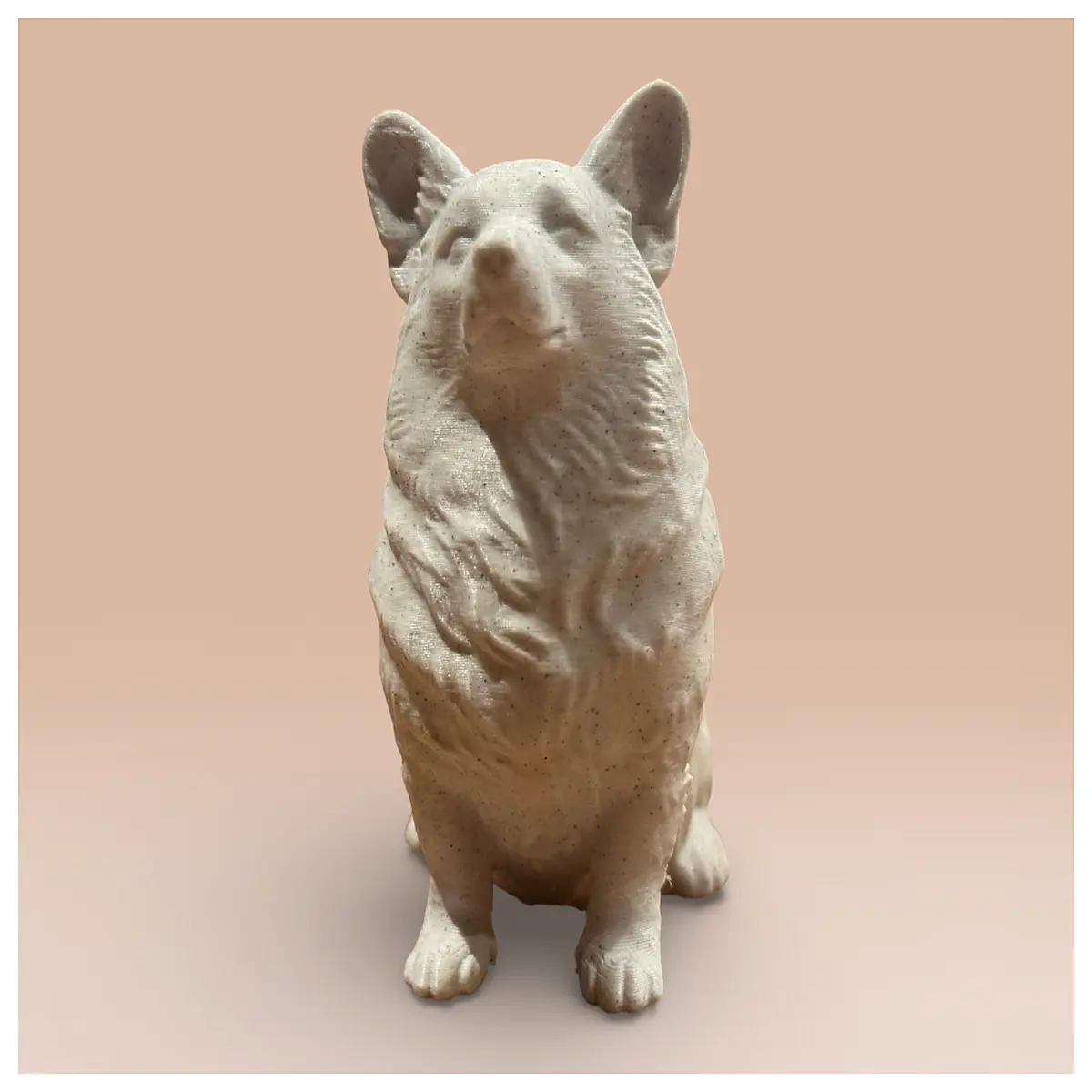 calming corgi statue for anxiety relief home decor