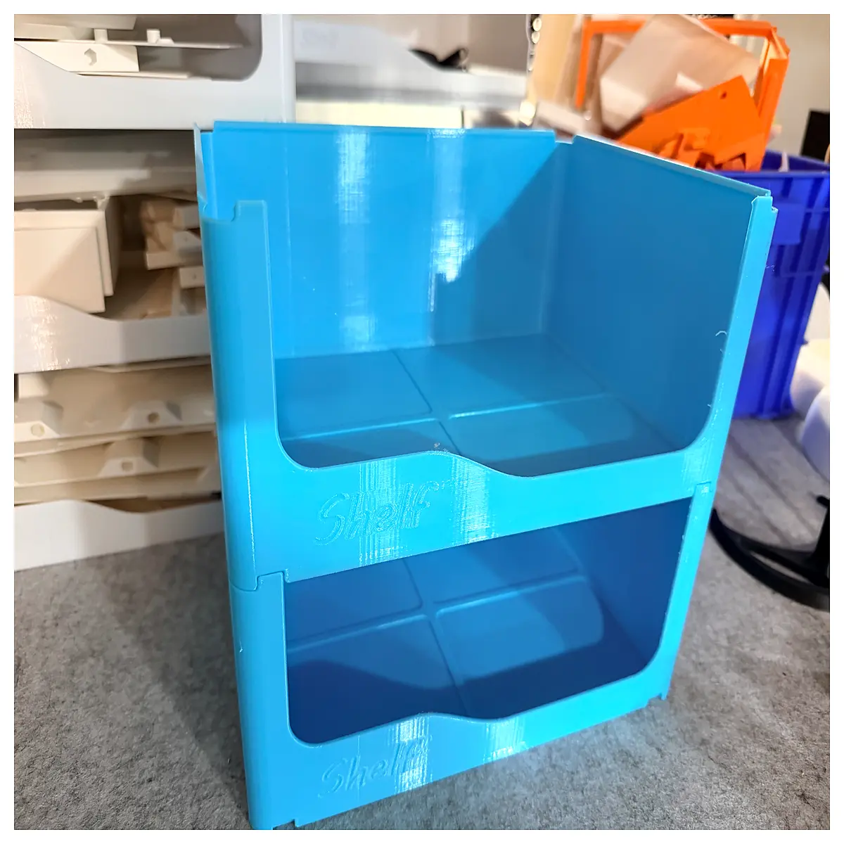 large stackable storage bins duty plastic organizers without supports for closet garage